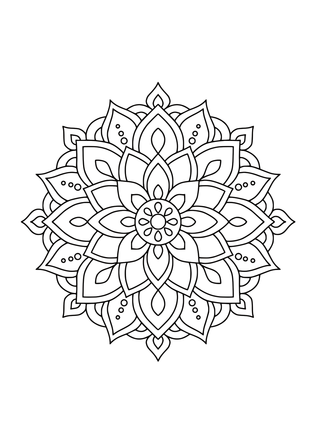 Lotus Bloom coloring page