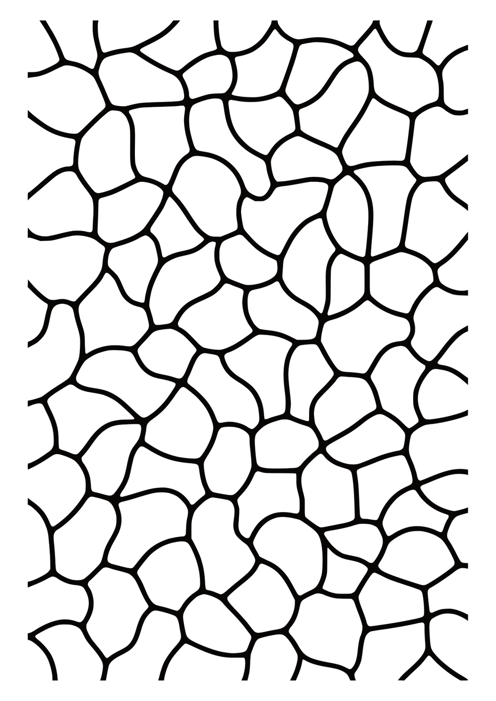 Stone Mosaic coloring page