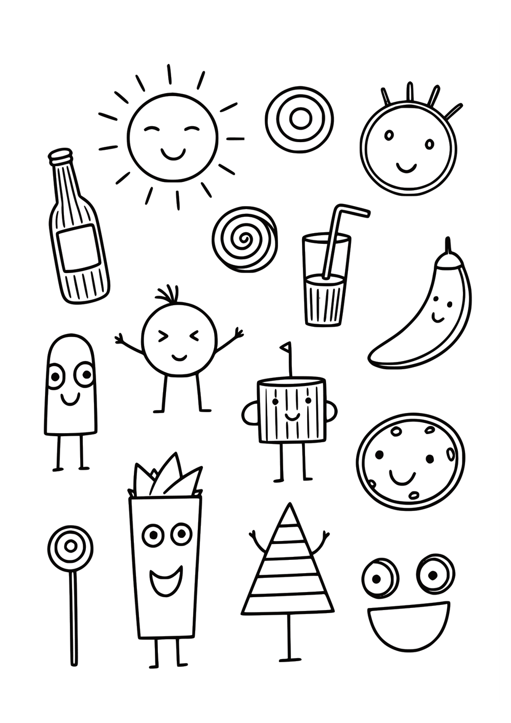Sunny Snacks coloring page